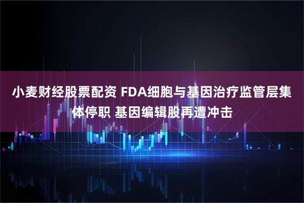 小麦财经股票配资 FDA细胞与基因治疗监管层集体停职 基因编辑股再遭冲击