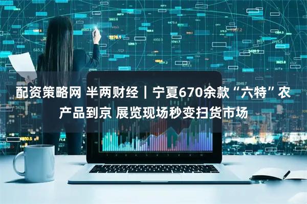 配资策略网 半两财经｜宁夏670余款“六特”农产品到京 展览现场秒变扫货市场